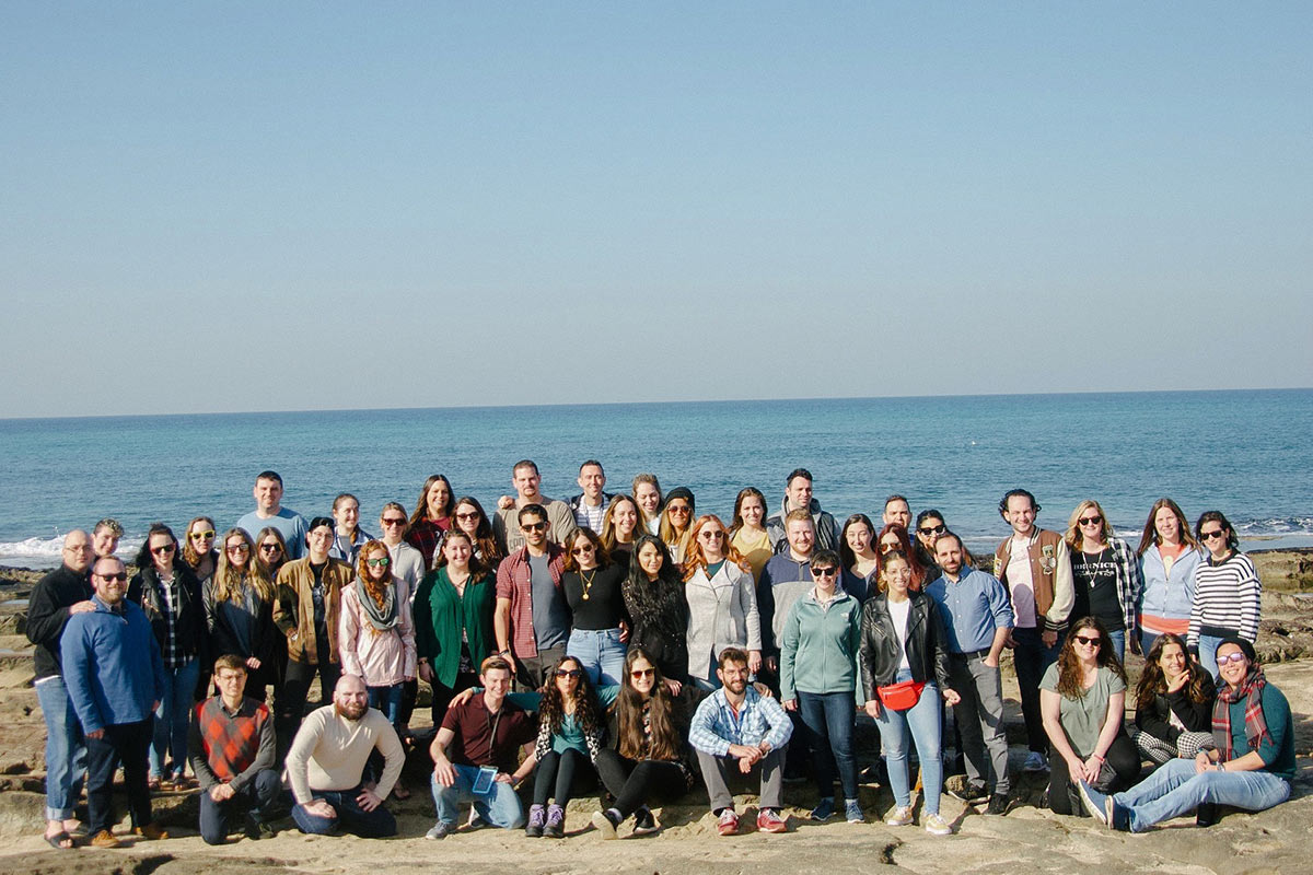 Nicole with her Birthright Israel group