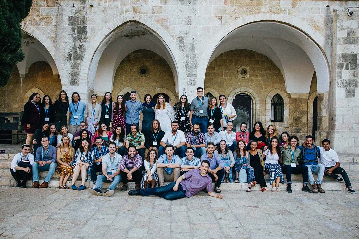 Jennalyn and her Birthright Israel group in Jerusalem