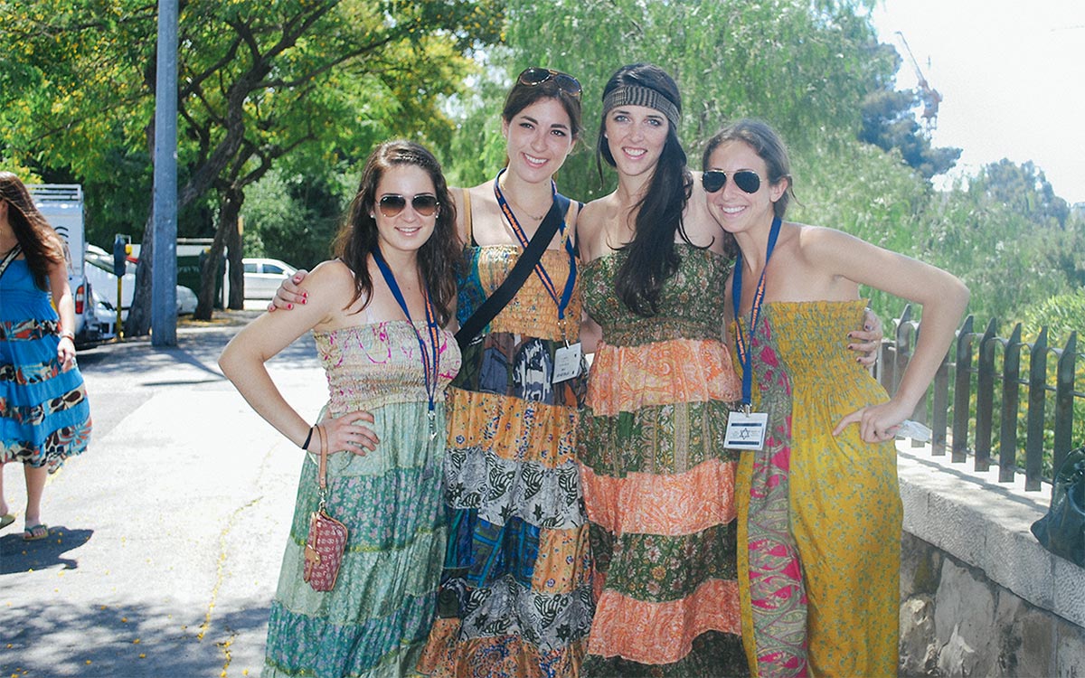 Laura with fellow Birthright Israel participants