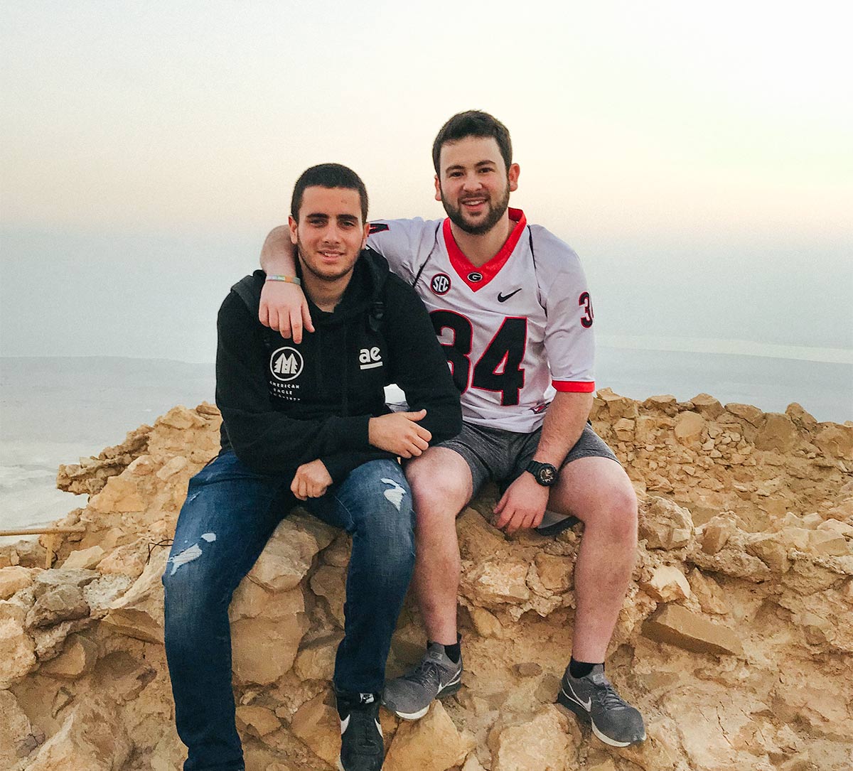 Jared and Omer at Masada